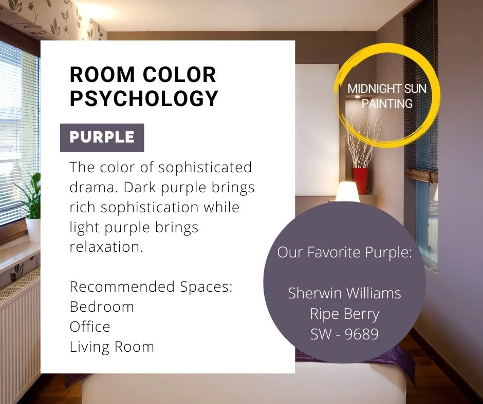 When it comes to paint colors, purple isn't usually the first color that comes to mind. However, darker hues can add a luxurious feel to a room. Lighter shades can also make a space feel cheerful and relaxed.