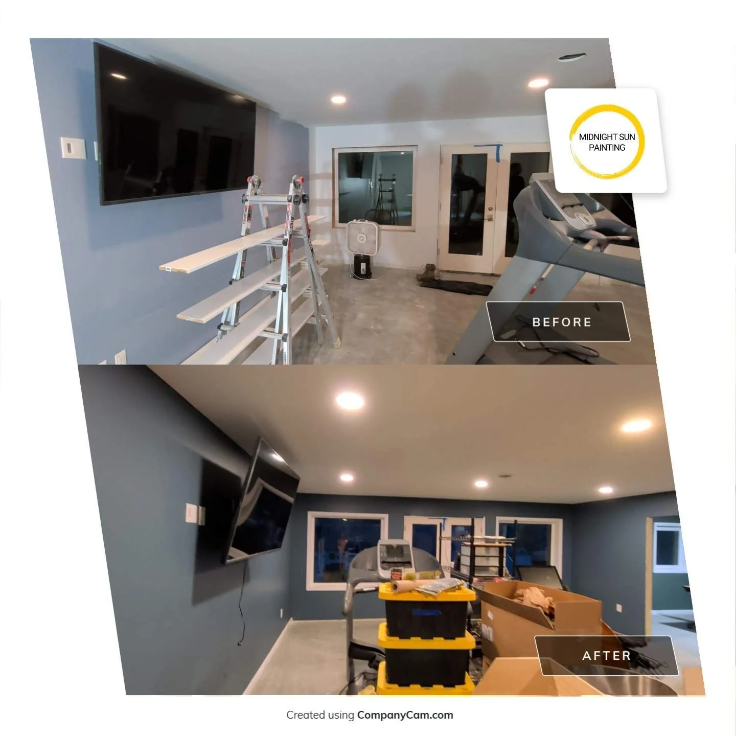 It's time for a before-and-after reveal! Our crew has given this space a stunning makeover with fresh paint, transforming its overall look and feel. The new colors brighten up the rooms and create a more inviting atmosphere. This project showcases ho