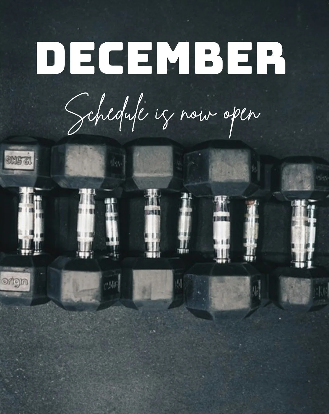 DECEMBER! 

Let&rsquo;s play BINGO! Swipe to see the bingo card that I will have printed in the gym from everyone- cover up each square with a sticker once it&rsquo;s complete, the first person to have a FULL CARD by December 31st, wins 5 FREE classe