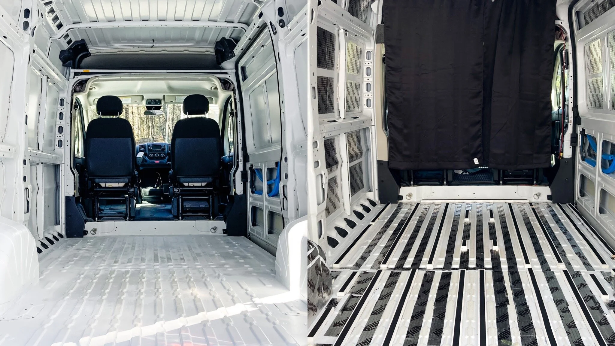 How to install Kilmat sound deadening insulation (RAM ProMaster Van ...