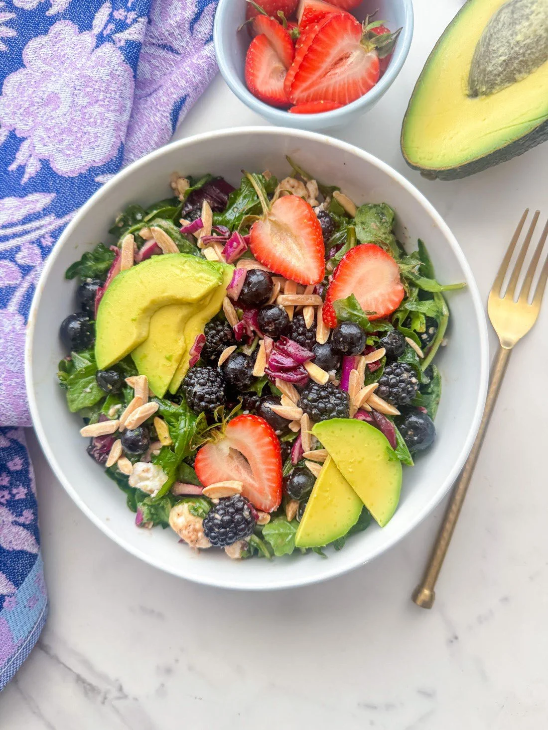 Summer Berry Arugula Salad