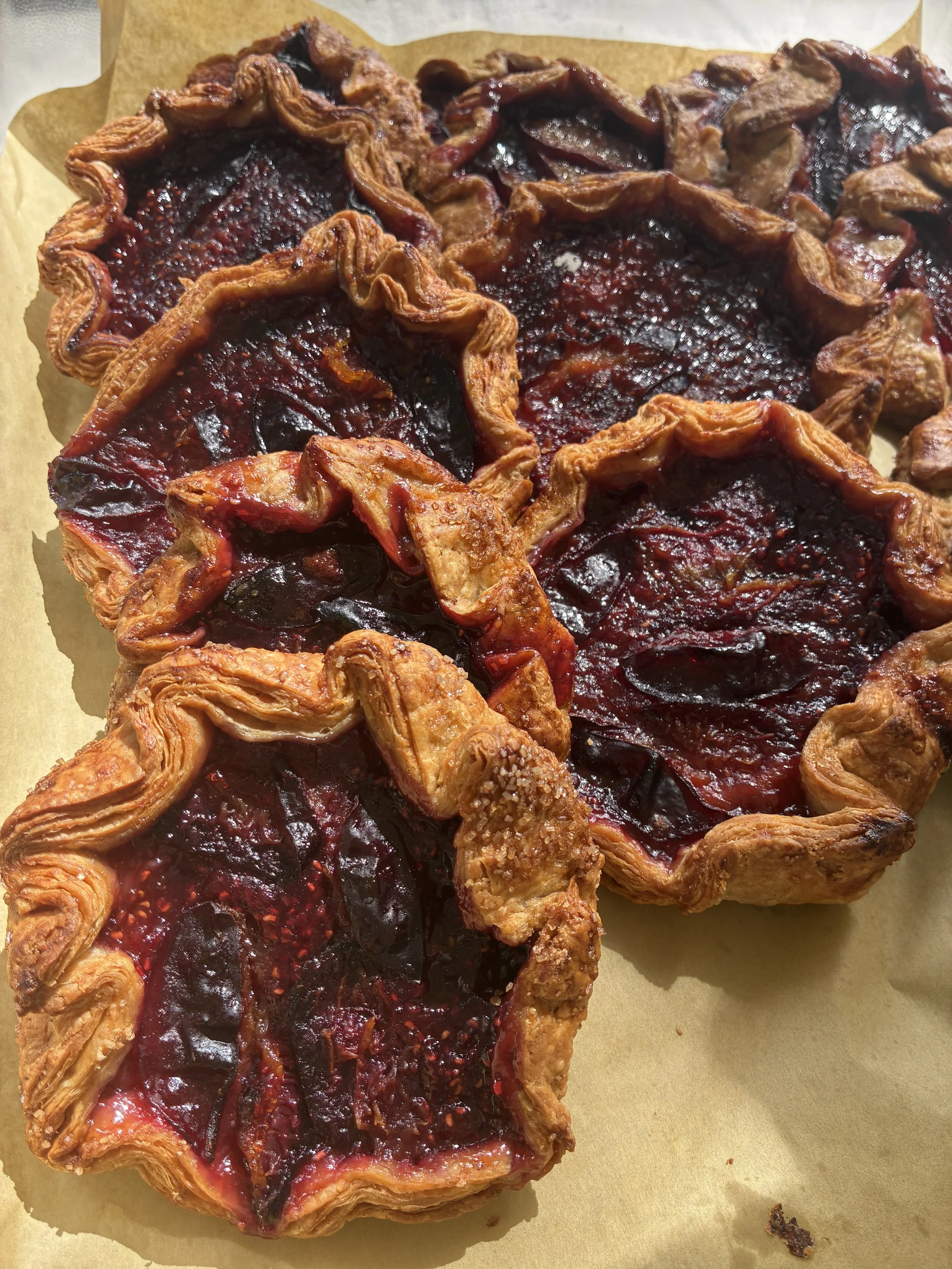 Plum Raspberry Galette