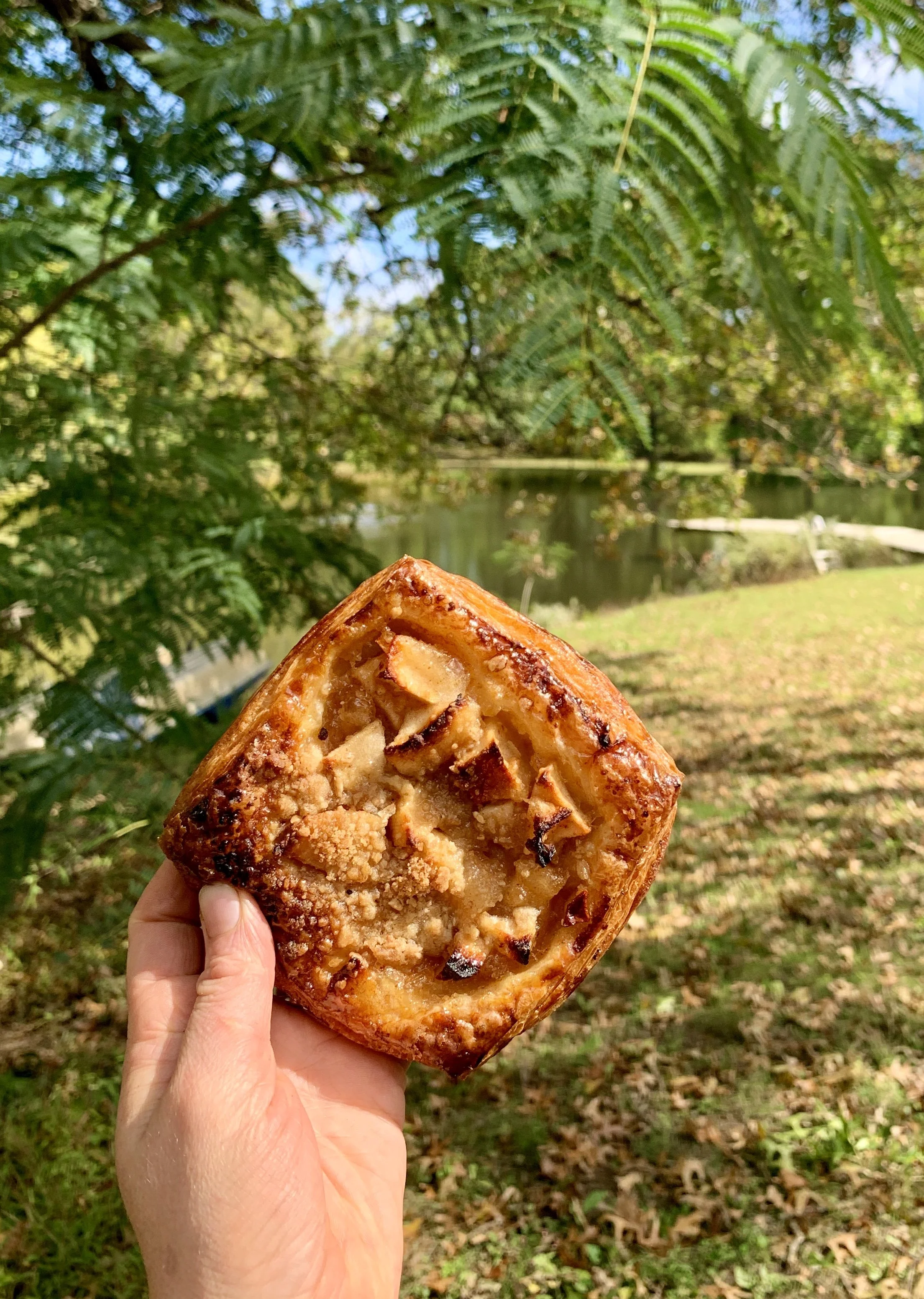 Caramel Apple Crumb Croissant