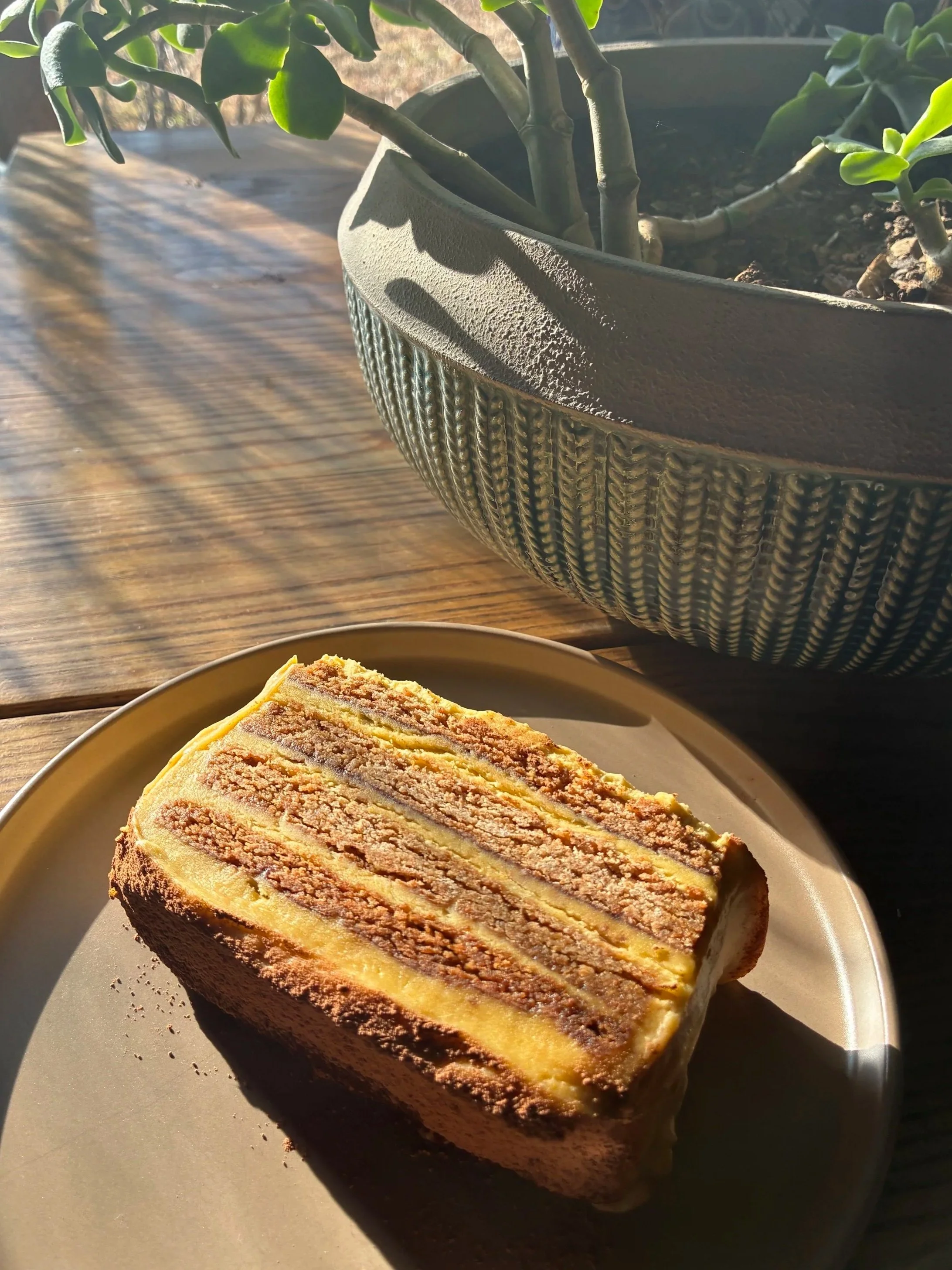 Tiramisu Ice Box Cake ( contains alcohol)
