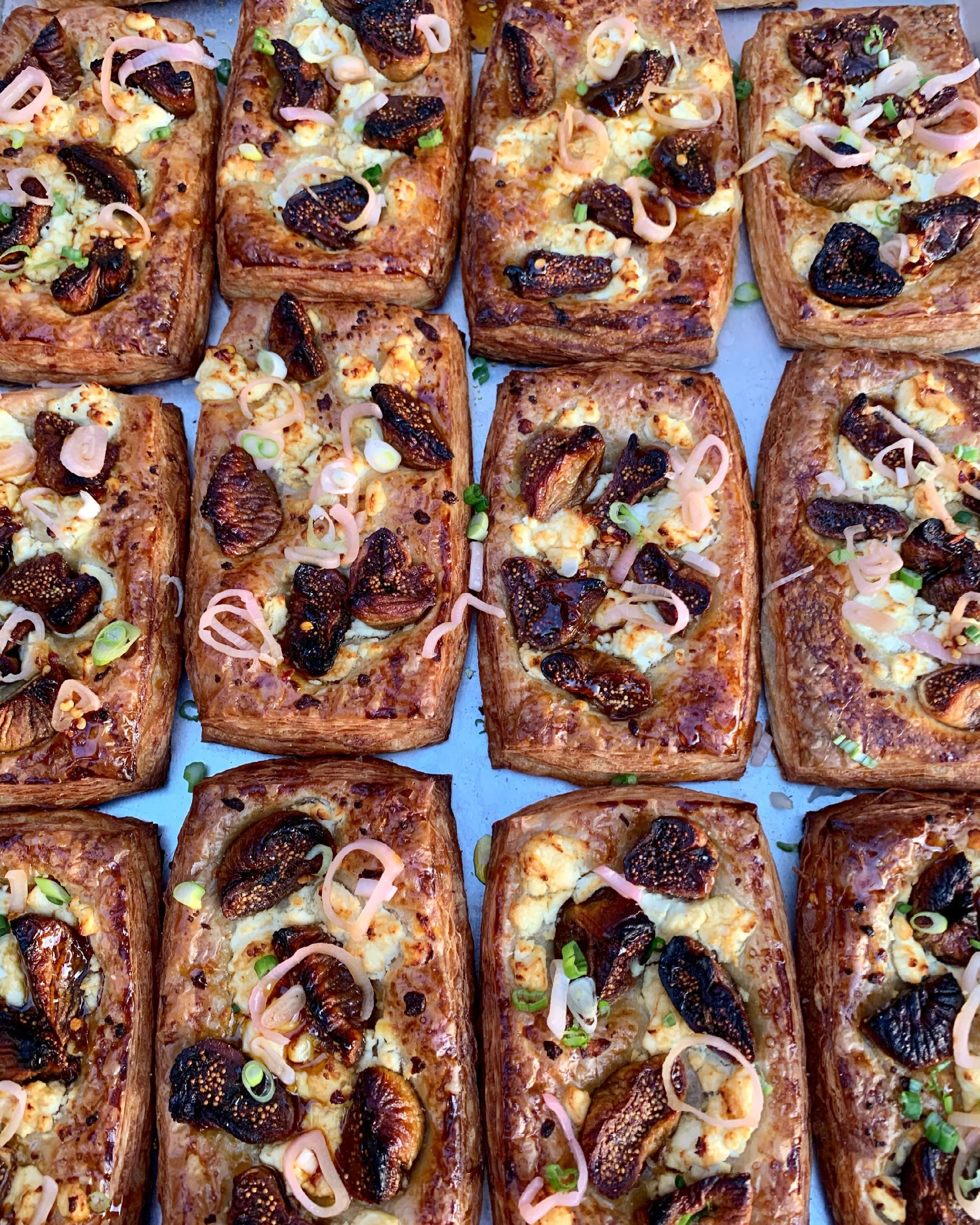 Burnished Fig and Goat Cheese Croissant with Honey and Chives