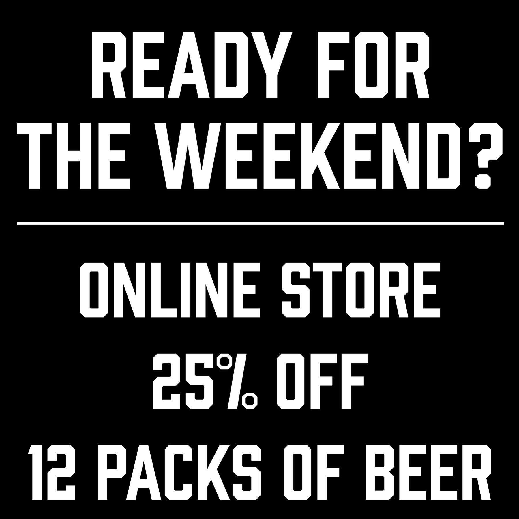 ☀️READY FOR THE WEEKEND?
👍WE ARE! 

🐰Take advantage of our Easter Sale on the online store
🏷️25% off all 12 packs of beer

Link in bio

Valid until Easter Monday 1st April at 11:59pm