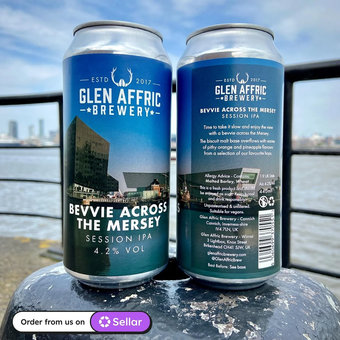 ⛴️IT&rsquo;S HERE &ndash; BEVVIE ACROSS THE MERSEY 4.2% SESSION IPA⛴️
 🧊Freshly packaged in Cans and 30 L Sankey (S-type) Kegstars &ndash; bringing this crowd-pleaser to the masses like never before! 

🍊 Bursting with pithy orange &amp; pineapple h