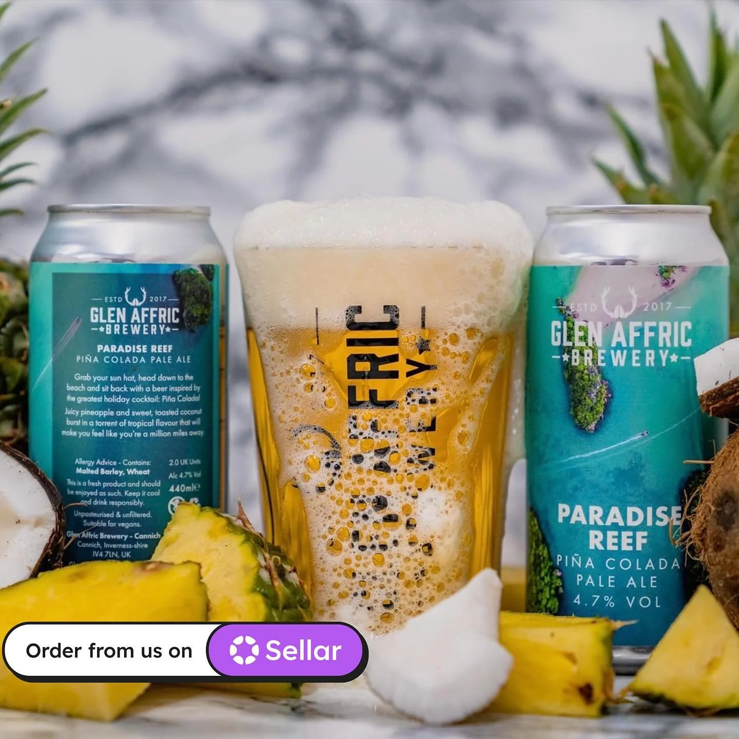 🥥🍍DO YOU LIKE PINA COLADA? &ndash; PARADISE REEF 4.6% PINA COLADA PALE

🧊Freshly packaged in Cans &ndash; Sweet pineapple and coconut creaminess that just doesn&rsquo;t let up! 

Grab your sun hat, head down to the beach and sit back with a beer i