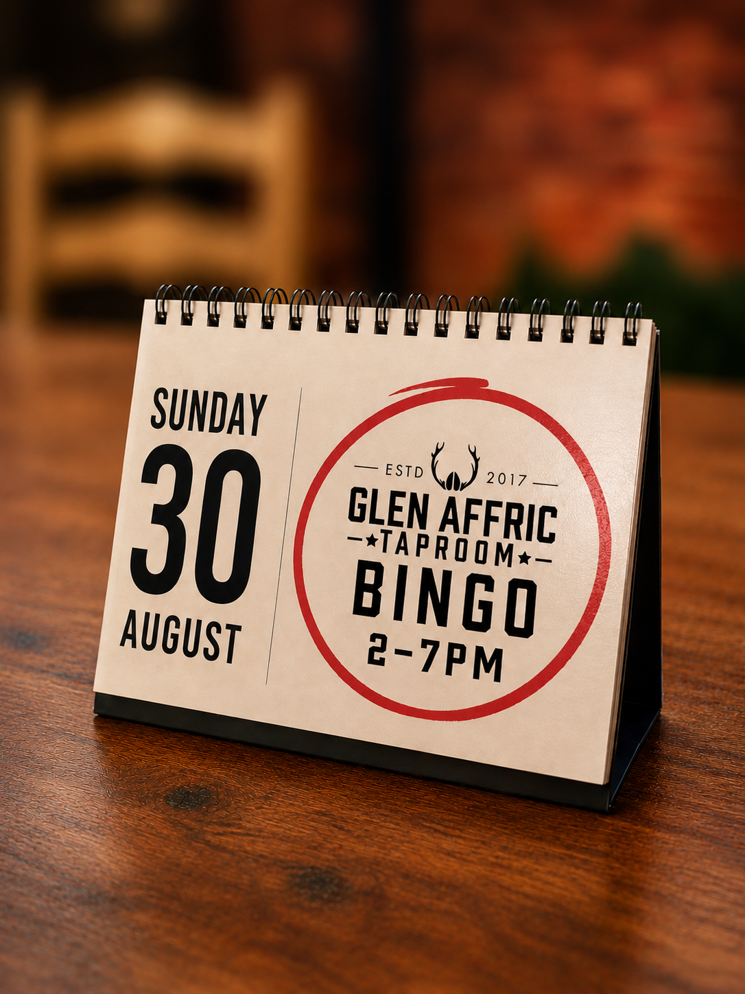 AUGUST BANK HOLIDAY BINGO