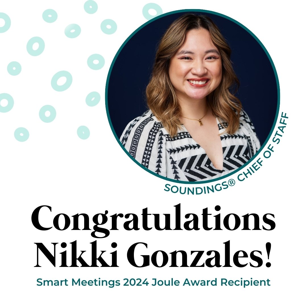 Join us in congratulating our own Nikki Gonzales for receiving the 2024 Smart Meetings Joule Award, an accolade that celebrates and honors how she has energized forward progress over the last year. We're so proud of you, Nikki!

Thank you for this re
