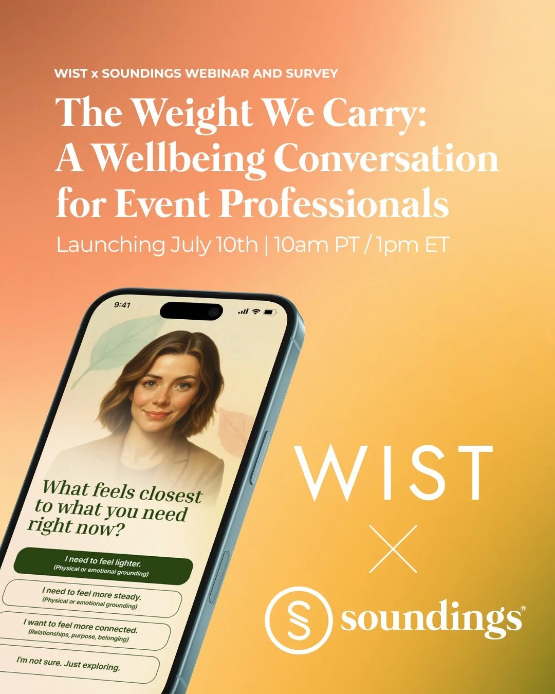 How are you really doing? Not the polished answer. The real one.
 
We partnered with @wist.health to build a wellbeing check-in made specifically for event professionals, and on July 10th we are hosting a conversation to launch it. Come hear about th