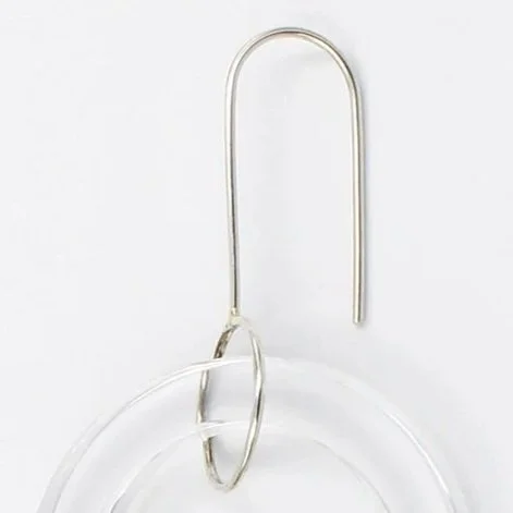 Earrings EAS Transparent Big Round