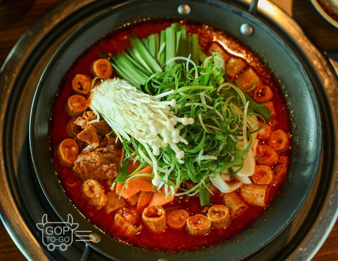 &quot;Large Intestine Casserole (대창 짜글이)&quot; is made with boiling large beef intestines, plenty of vegetables, and seasonings in beef broth. You will love pairing its richly spicy soup and chewy, tender gopchang with Korean soju.⠀
&mdash;⠀
👆Order 