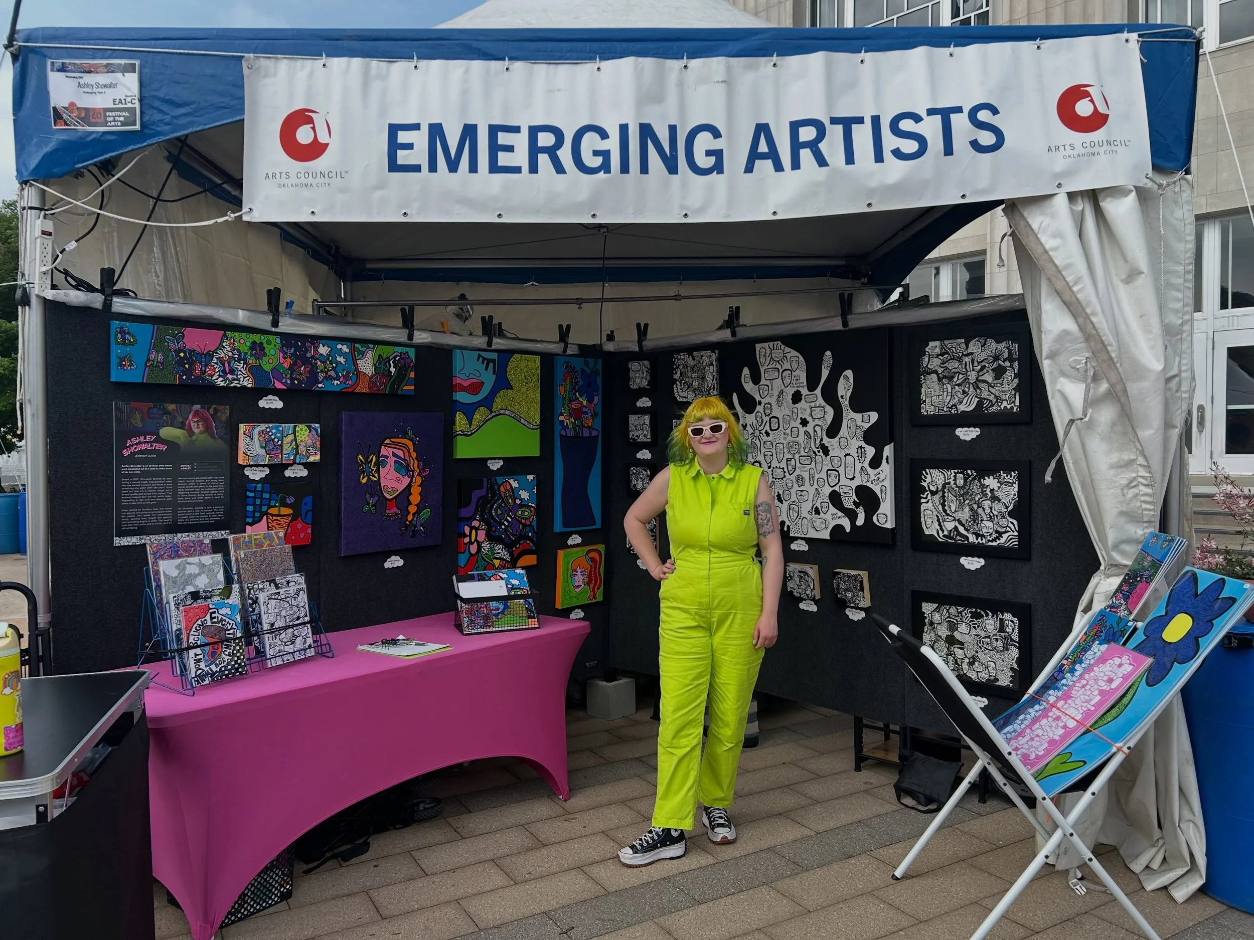 I am blown away by the amount of support &amp; encouragement I received participating as an emerging artist at Festival of the Arts this year!!! I got to reconnect with my mentors from last year and watch SO many people interact with my artwork. I cr