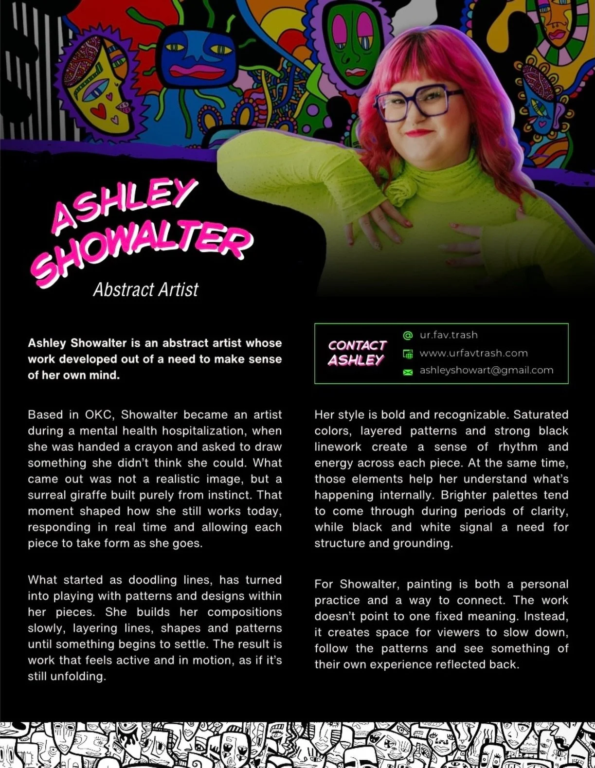 I love my new &ldquo;about me&rdquo; sign for my booth display designed for me by the team at @thehyvemind !! They helped me tell my story in a refreshed way and featured my headshot from my branding photoshoot with @jessichapmanphotos !! 💕👏🎨✨