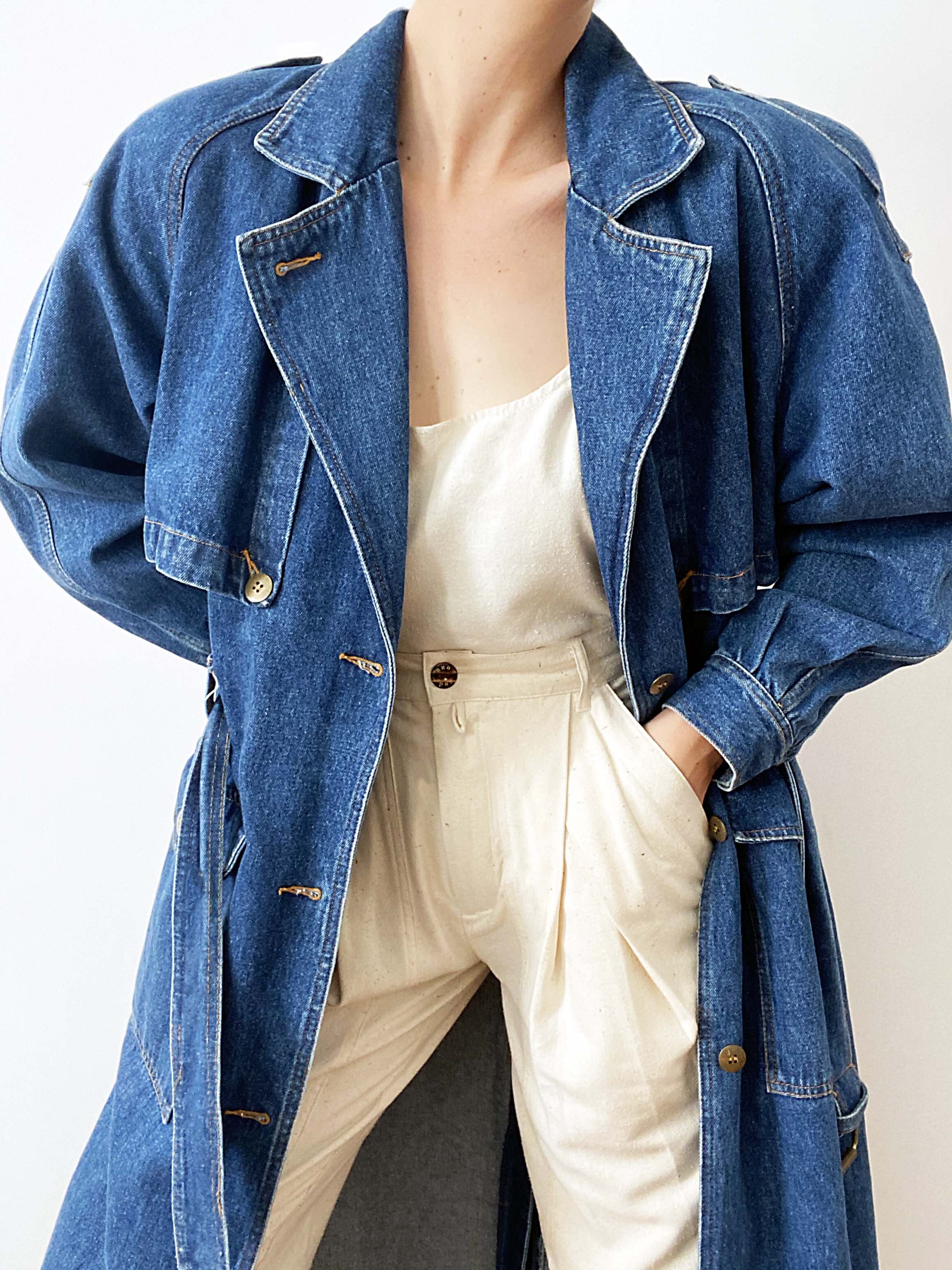 The Perfect Denim Statement Trench