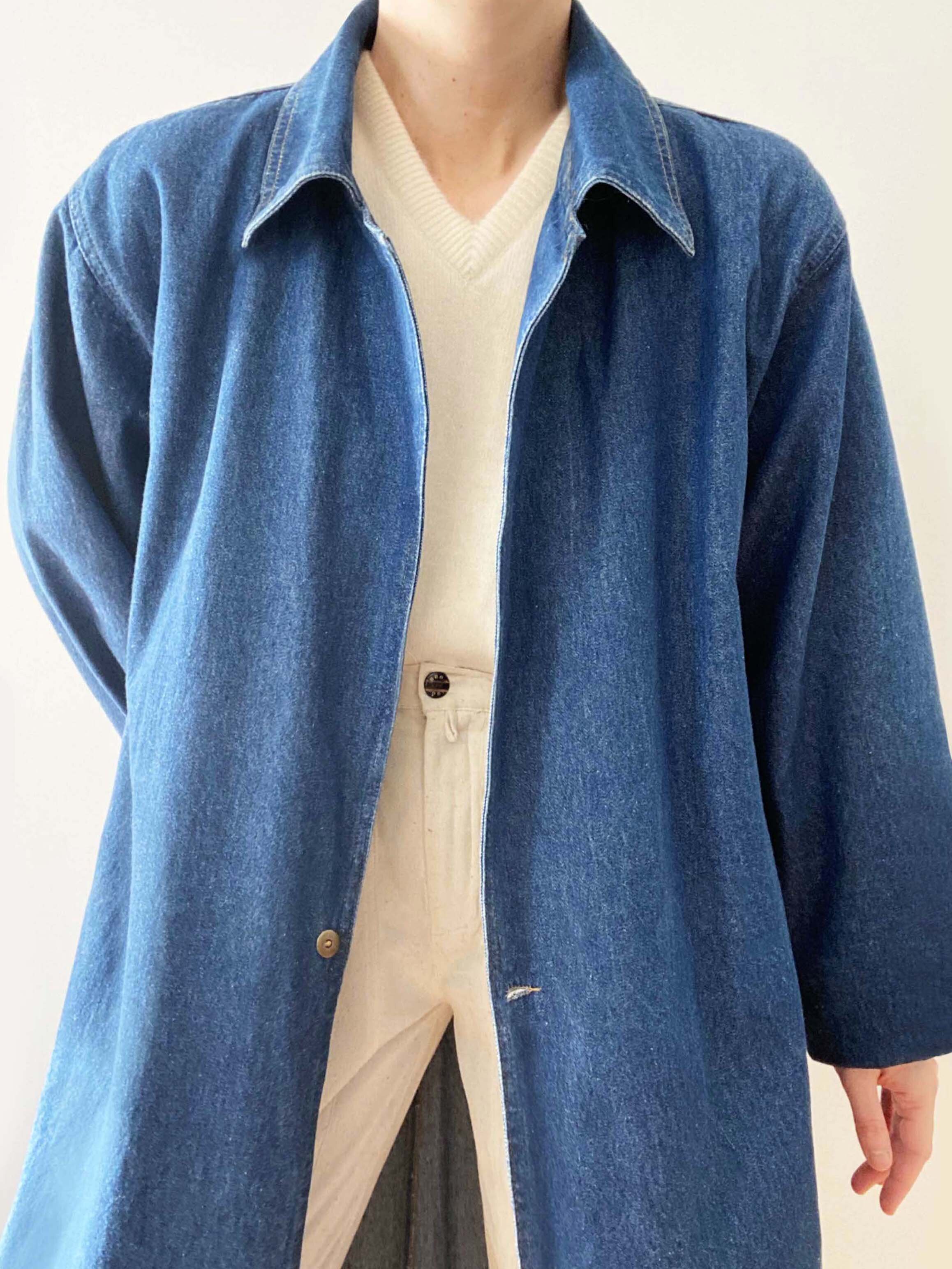 The Perfect Minimal Vintage Denim Shop Coat