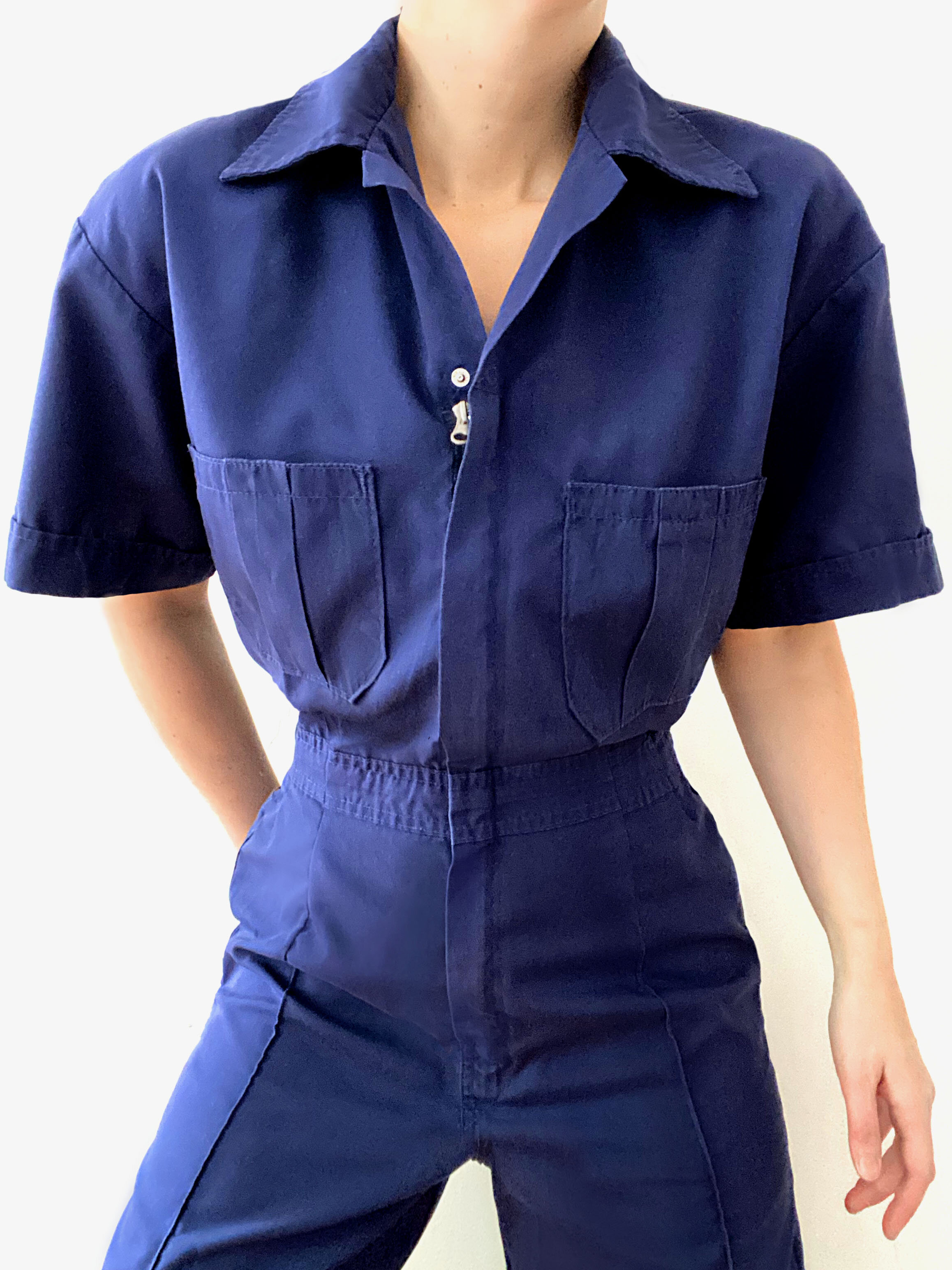 Gorgeous Minimal ‘Master Made’ Utility Jumpsuit / Workwear Coveralls 