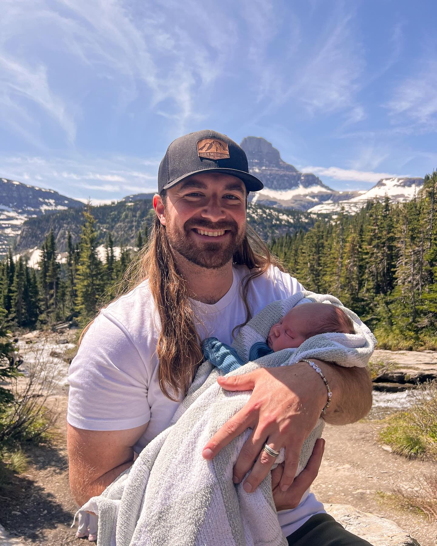 Soaking in the family time right now ⛰️

Baby boy got his first big trip out into Glacier National Park. He loved being in the sun and feeling the fresh air. Can&rsquo;t wait until he and his big sisters are ready to go on some epic adventures with d