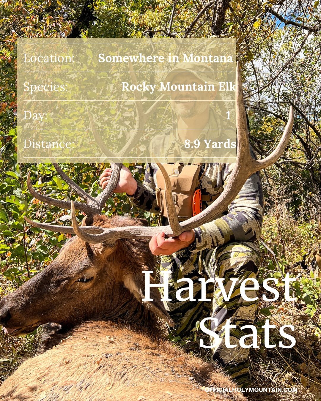 Sometimes things come together fast. ⏳

With a bull down before noon on the first day, Chad wanted to push it and pack it out in one trip to see how it would go. It took some mental fortitude, especially after a broken trekking pole and a tumble, but
