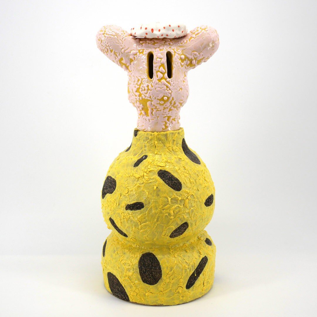 May the sweet nectar of the weekend dribble all over you, giving you unlimited creativity and great dance moves. 
Susupilami - stoneware, engobes and glazes, 40cm high. (SOLD)
.
.
.
#contemporaryceramics #ceramicsculpture  #ceramics #bubblegum #glaze
