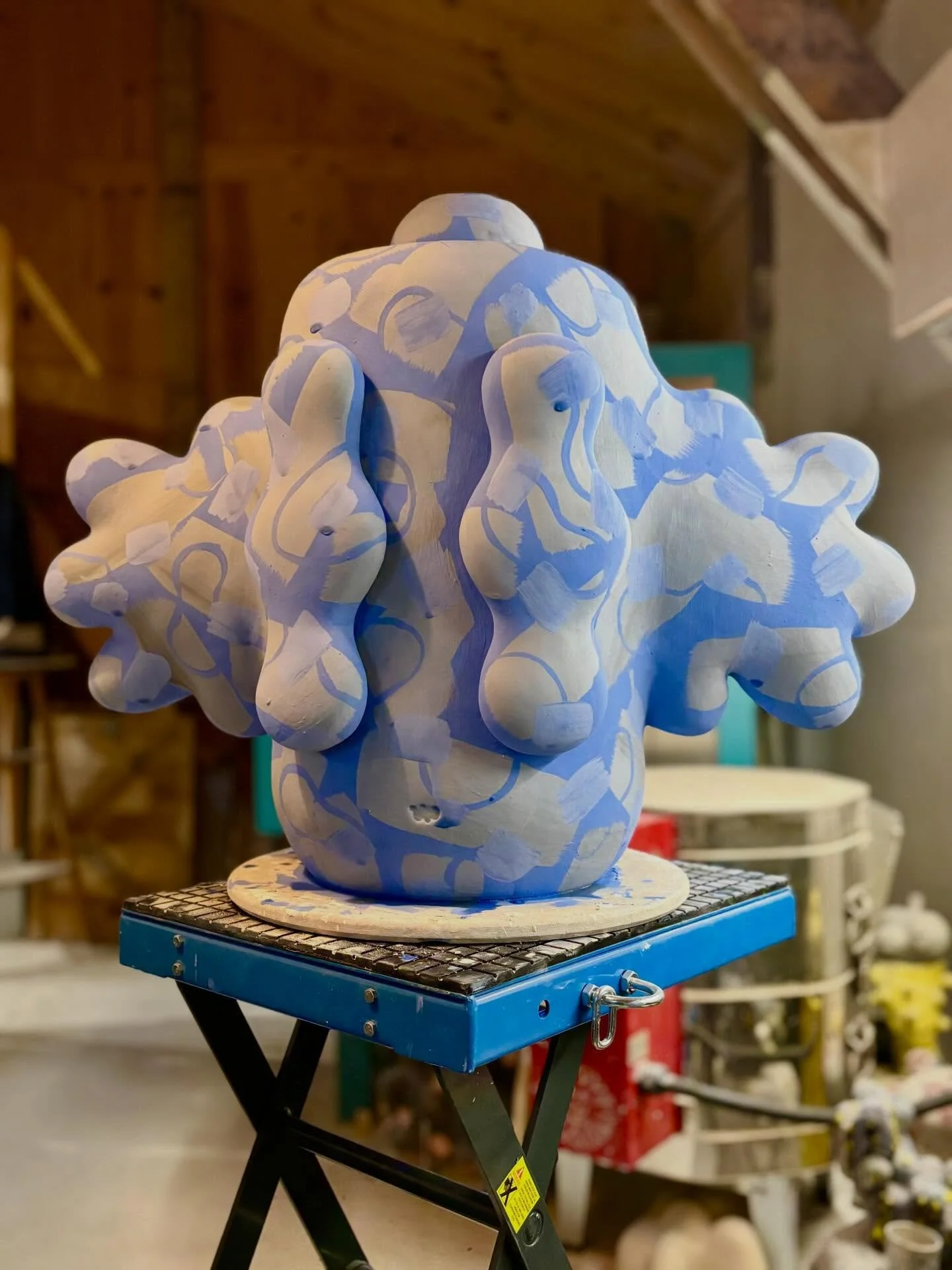 WIPs in the studio&hellip; cauliflower ears, low-poly clouds, an explosion in a spaghetti factory and adventures in pastry. Sometimes it just blows my mind, all the things you can do with clay 🤯