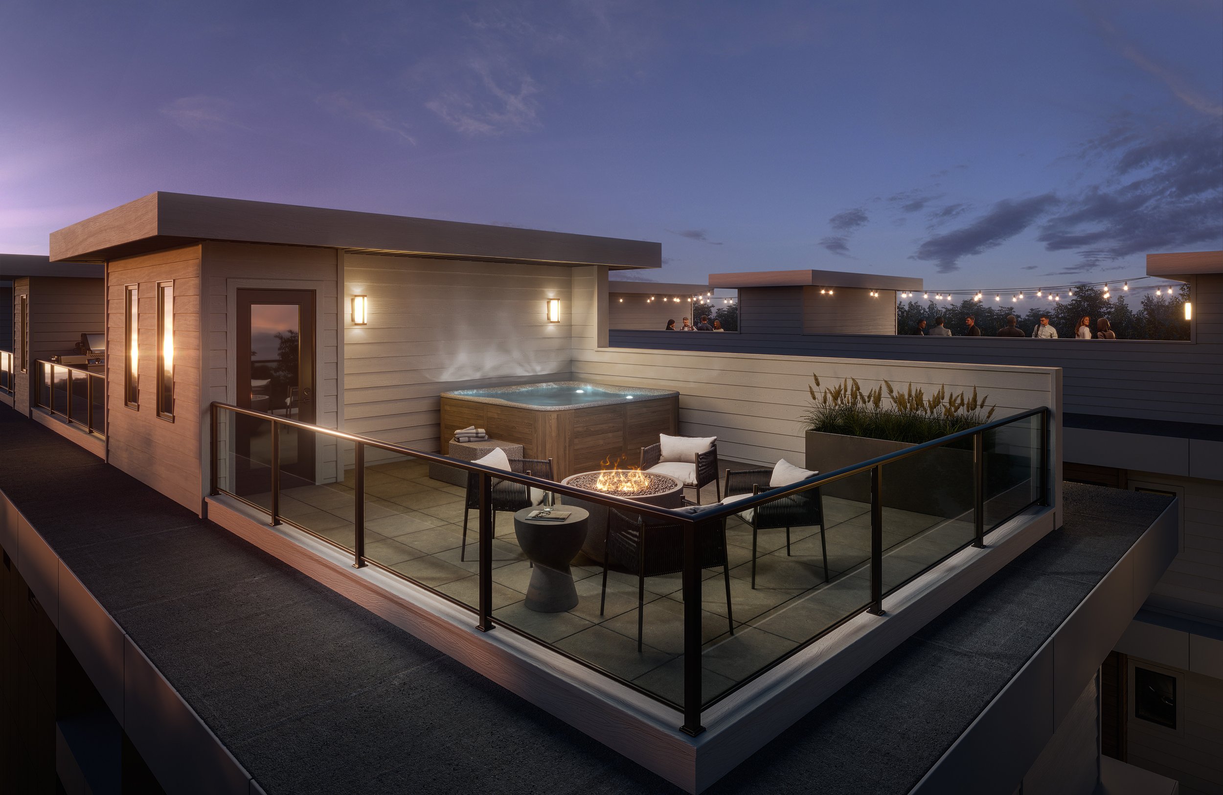 Inkar Townhomes Patio Rendering