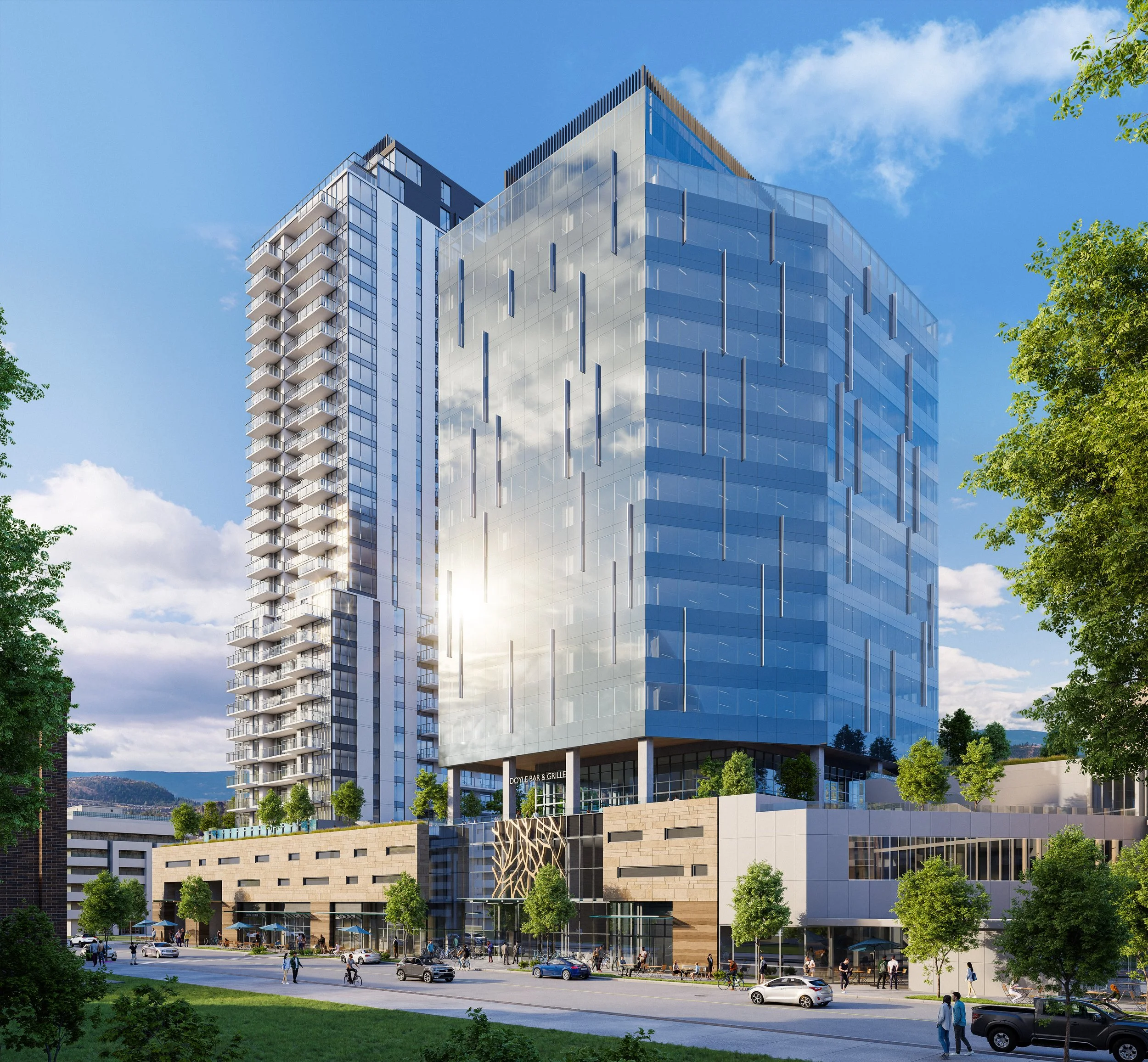 Mission Group - Doyle Towers Concept next to downtown UBCO