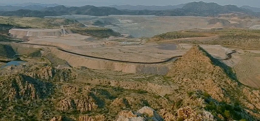 Photograph of Bagdad Mine and surrounding mesas taken from Lawler Peak, Arizona. 2013, Sarah Nagorsen