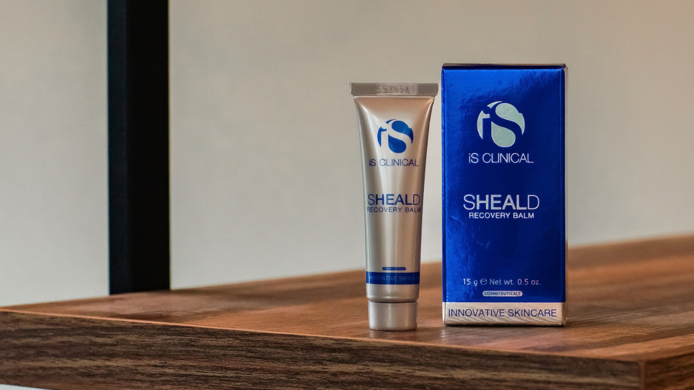 Image of iS Clinical recovery balm on a self.