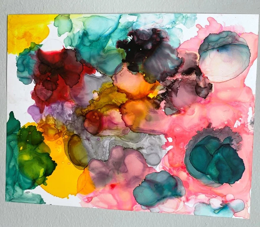 Golden Glow Abstract Canvas Art 11 x 14