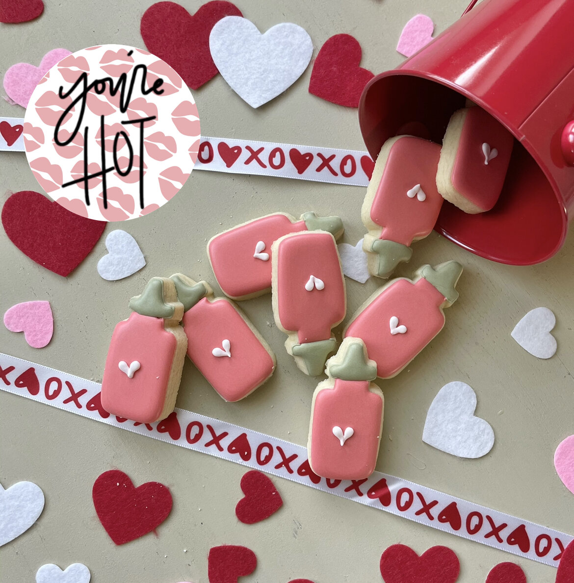 'You're Hot' 8 Mini Cookies