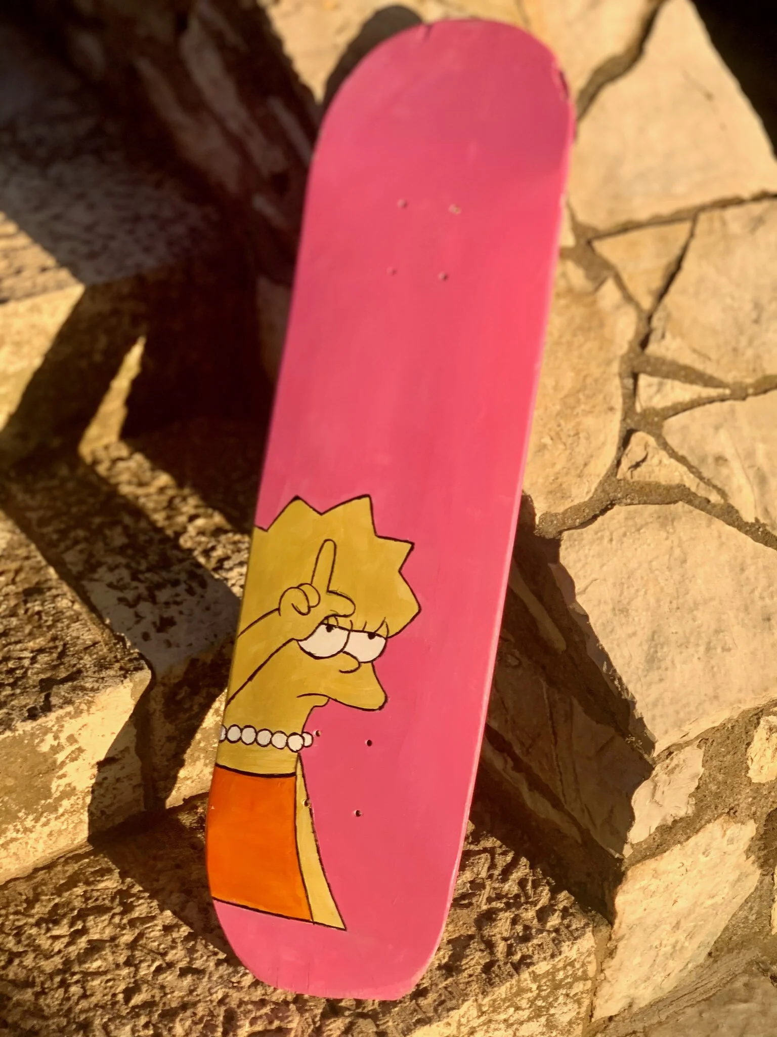 "Looser" Skate Board - Acrylics on Wood