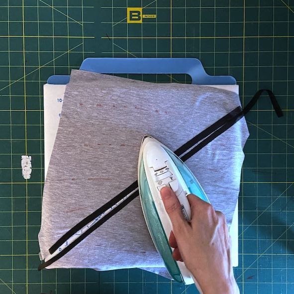 Use steam to attach interfacing to edges.