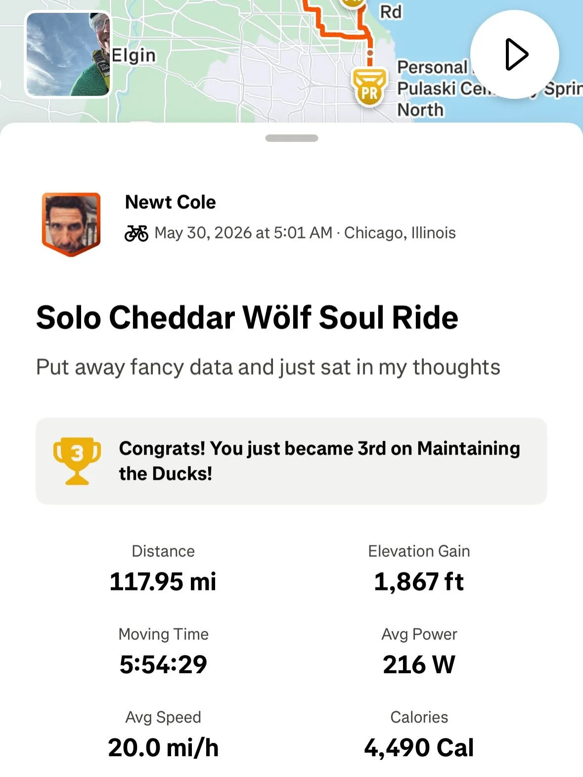I&rsquo;m filled with gratitude that my 61 year old carcass still enjoys amazing adventures like this. These types of rides or races don&rsquo;t happen without doing the work in the gym. I cannot stress this point enough. Step away from your bike or 