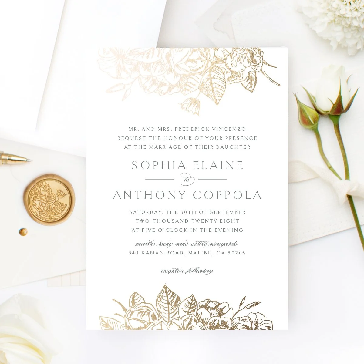 Gilded Wildflowers w/Gilded Wildflowers wax seal