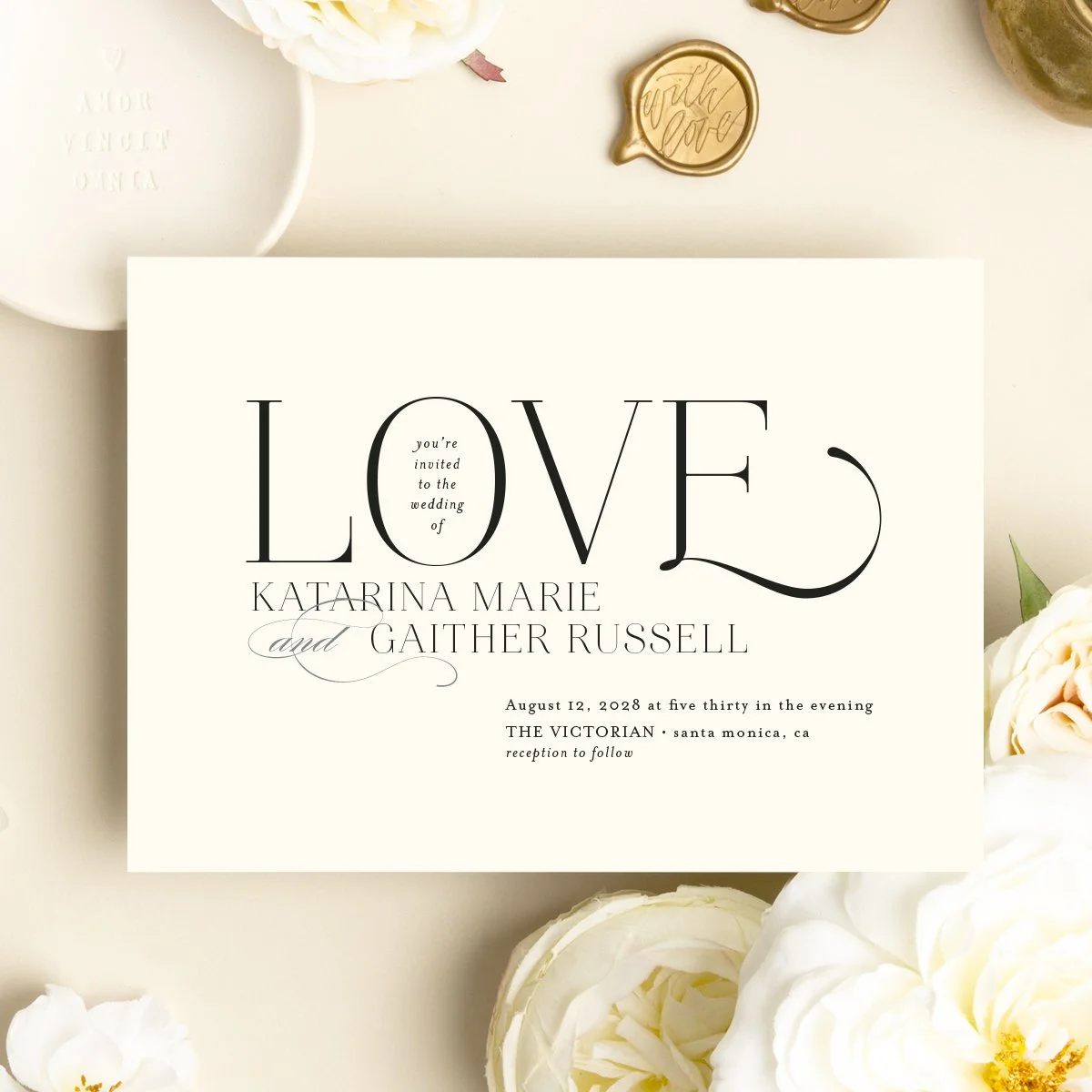 The Sophisticate w/With Love wax seal