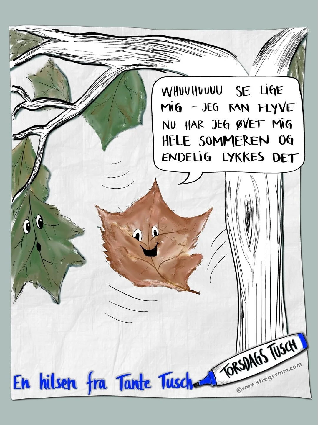 Nogle gange skal man bare slippe taget … for at få jordforbindelse.
Denne uges Torsdags Tusch på mail handler om, hvordan små streger kan ses længe efter – og hvorfor det føles helt særligt, nå