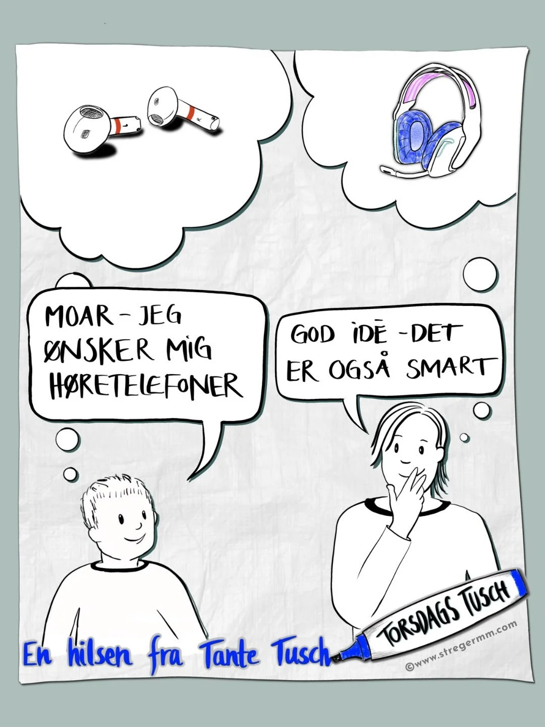 Det sker hele tiden &mdash; vi taler forbi hinanden. Helt uden at ville det. Vi l&aelig;gger masser af mening i vores ord&hellip; bare ikke altid den samme.
 S&aring; ja - vi ender nogle gange i bytte-gave-k&oslash;en i januar.
 Og det sker ikke kun 