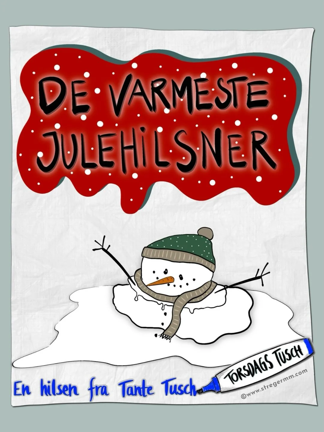 Tegning kan mange ting. Give overblik. Starte samtaler. M&aring;ske redde en mindre december-nedsmeltning eller give smil p&aring; l&aelig;ben.

Den sidste Torsdags Tusch p&aring; mail inden jul er landet i alle indbakkerne rundt omkring i dag.
 Vil 