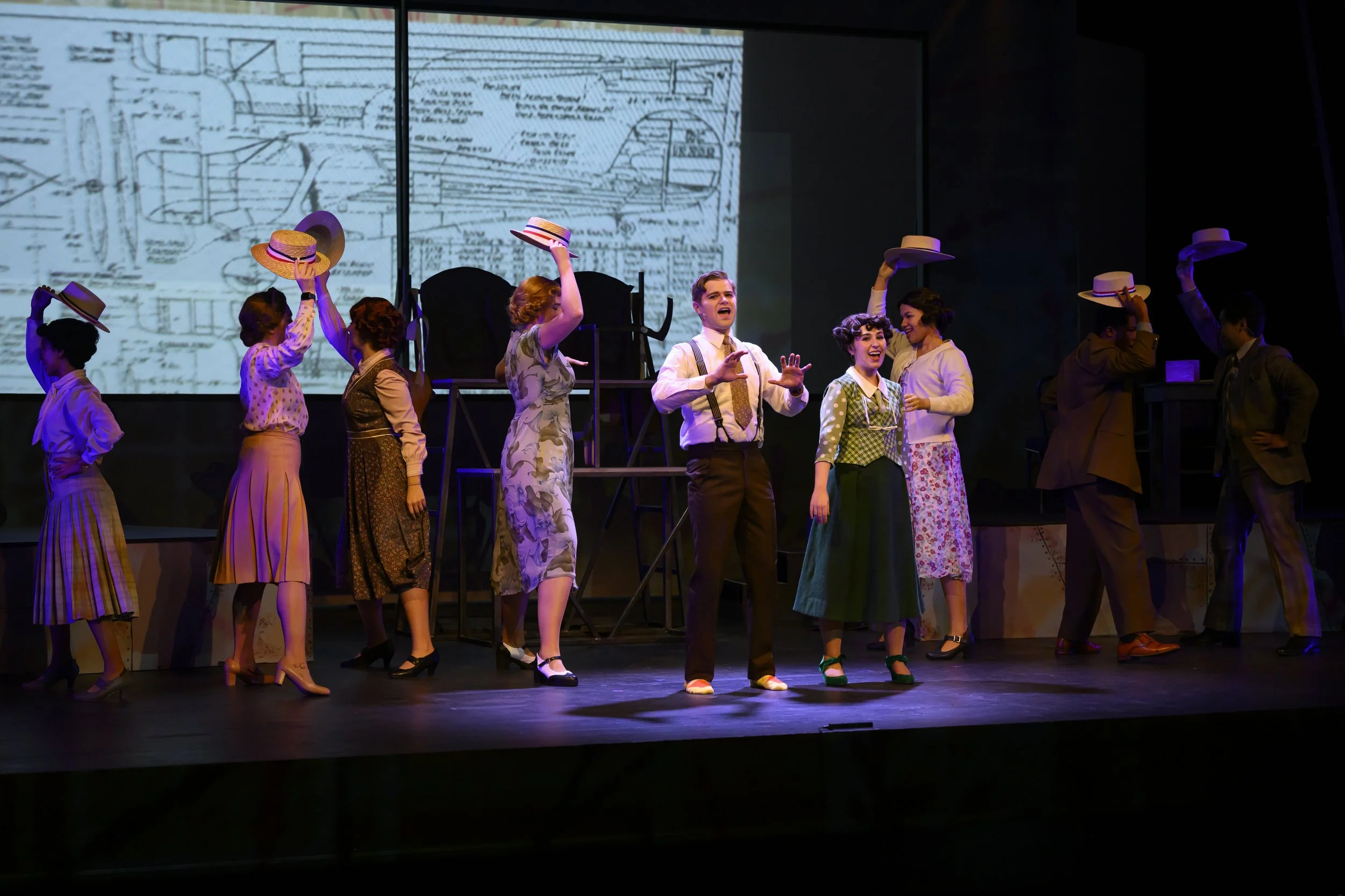 Scene from the Vanderbilt University production of Staggerwing, an opera by composer Lisa DeSpain and librettist Rachel J. Peters