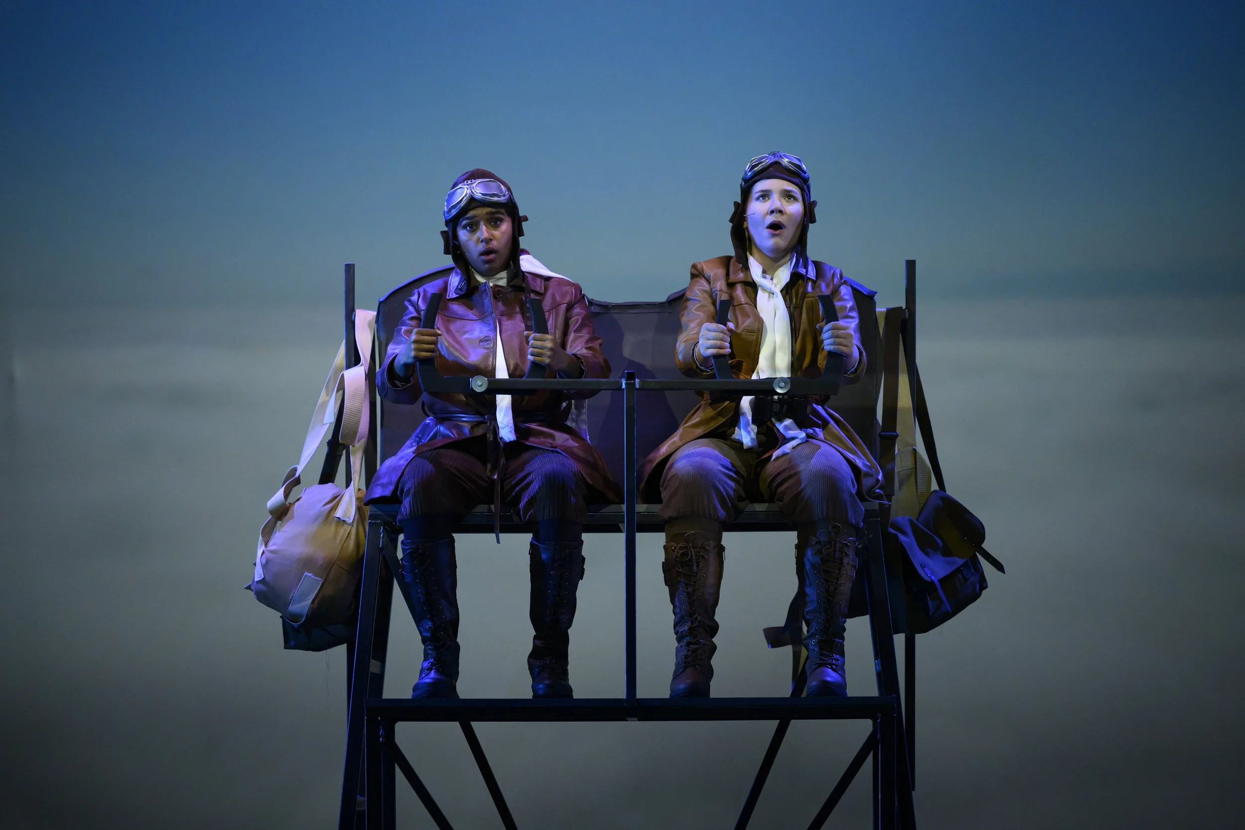 Scene from the Vanderbilt University production of Staggerwing, an opera by composer Lisa DeSpain and librettist Rachel J. Peters