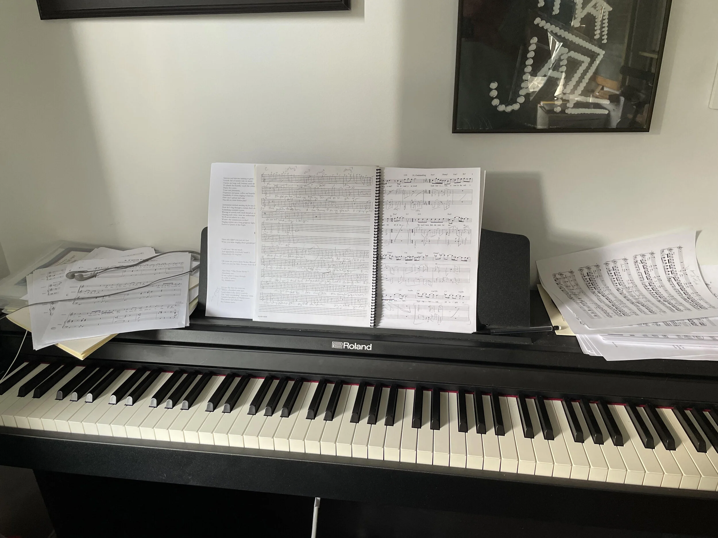 The scene of the current crime, due Monday.