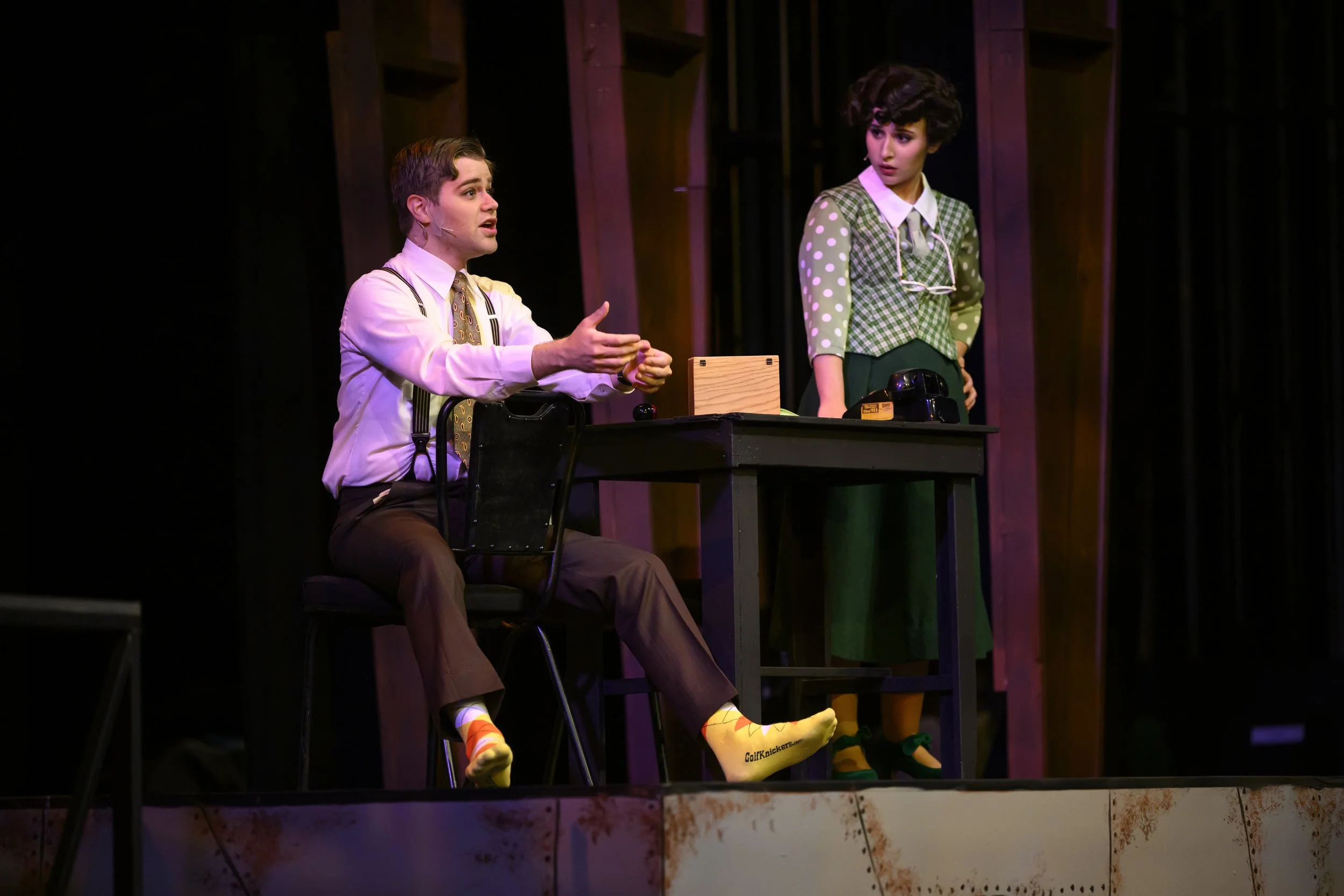 Scene from the Vanderbilt University production of Staggerwing, an opera by composer Lisa DeSpain and librettist Rachel J. Peters