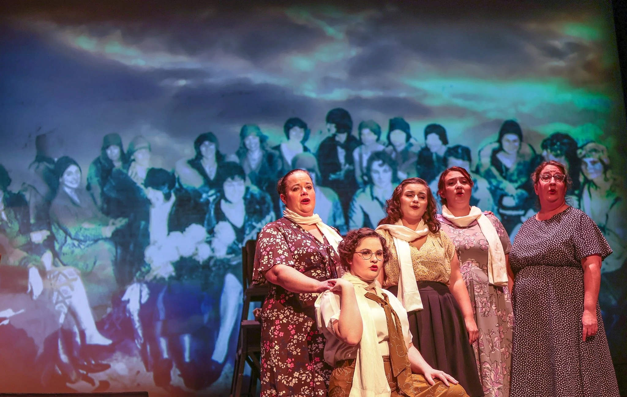 Scene from the Opera Kansas revival of Staggerwing, an opera by composer Lisa DeSpain and librettist Rachel J. Peters