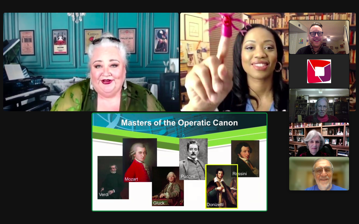 Stephanie Blythe and Laquita Mitchell in Stephanie Blythe in the On Site Opera world premiere of Lesson Plan, an opera by composer/librettist Rachel J. Peters, based on Georg Philip Telemann’s Der Schulmeister