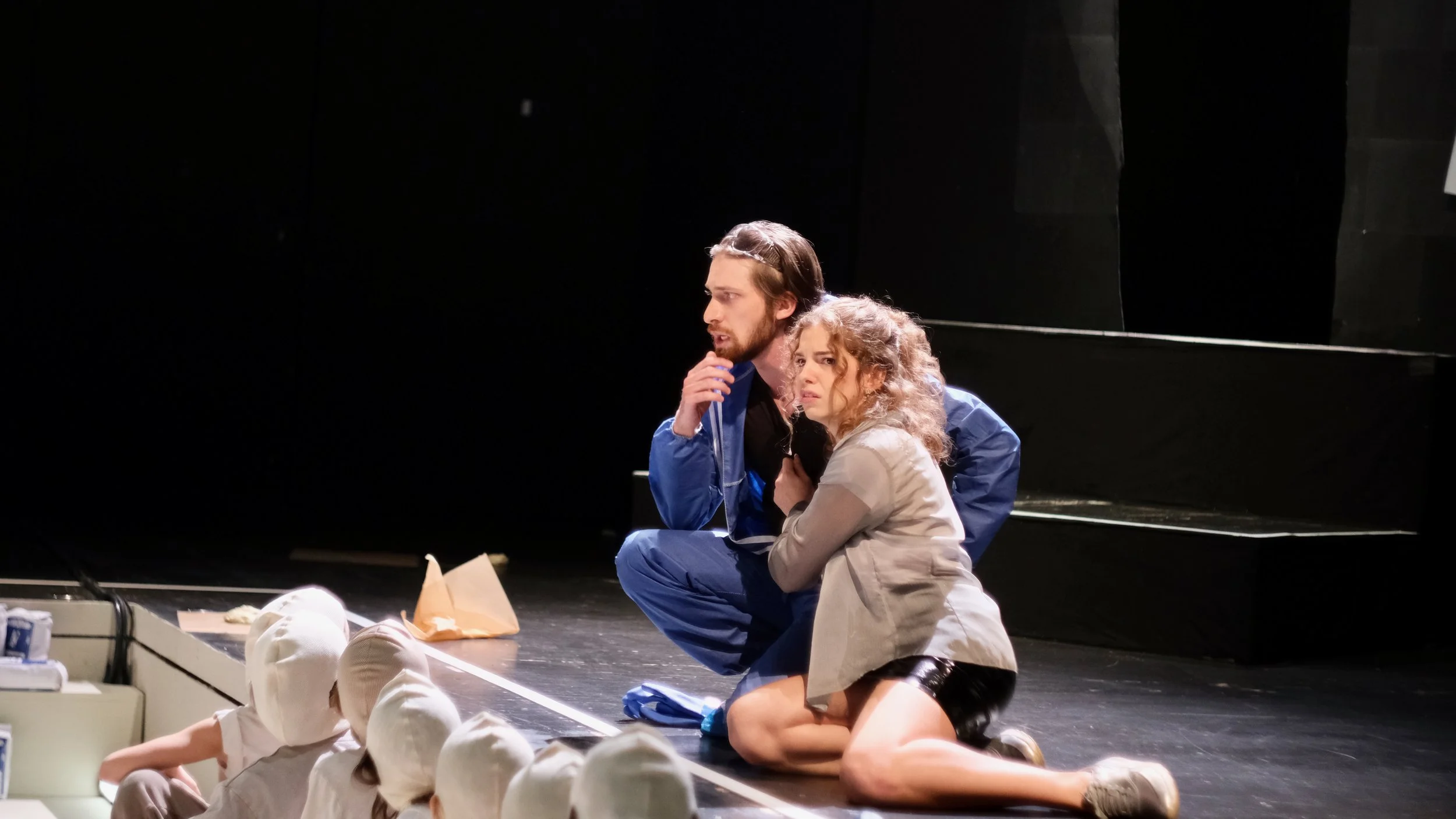 Scene from the MDW University of the Arts Vienna production of Companionship, an opera by composer/librettist Rachel J. Peters, adapted from the short story by Arthur Phillips