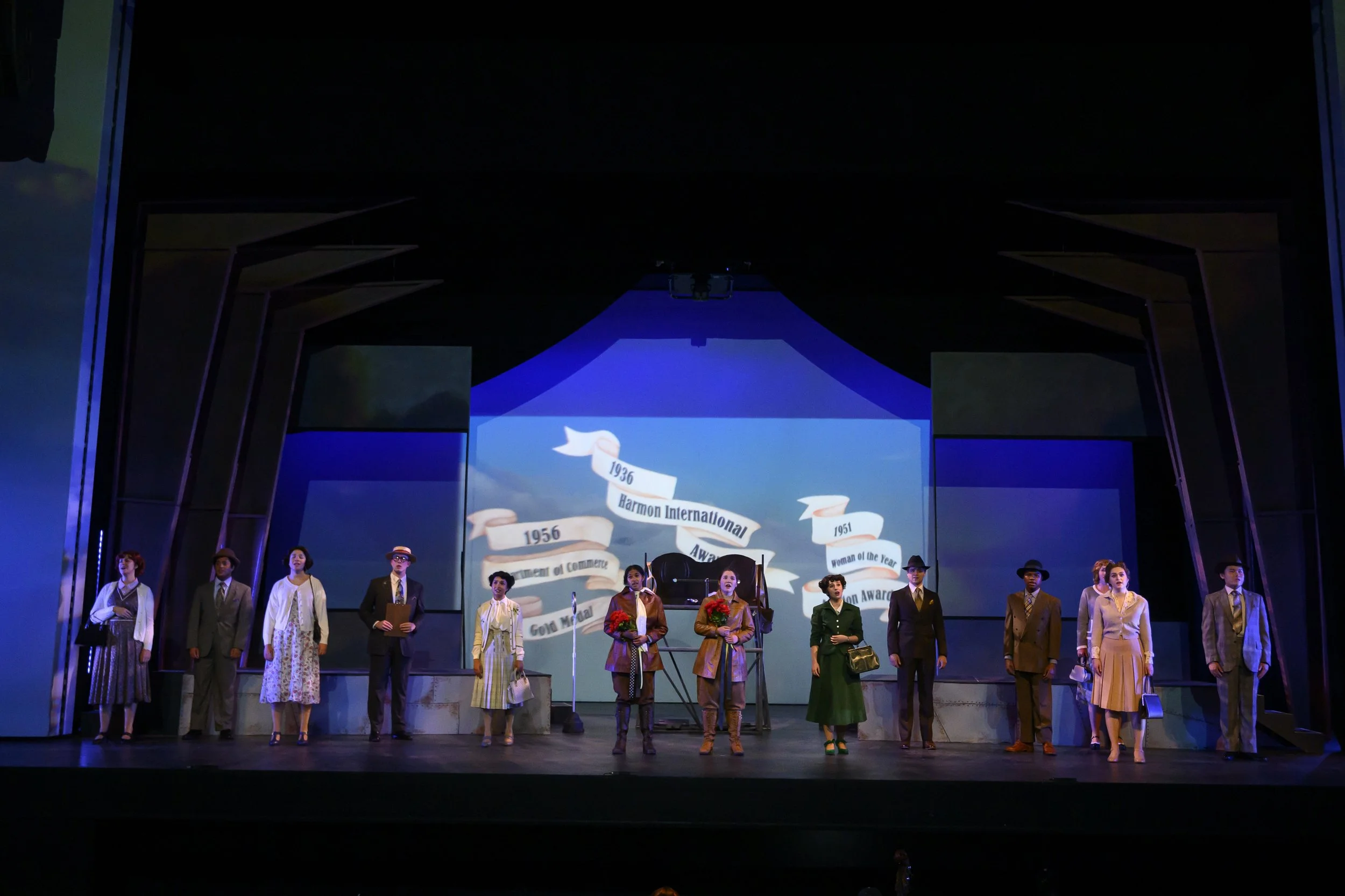 Scene from the Vanderbilt University production of Staggerwing, an opera by composer Lisa DeSpain and librettist Rachel J. Peters