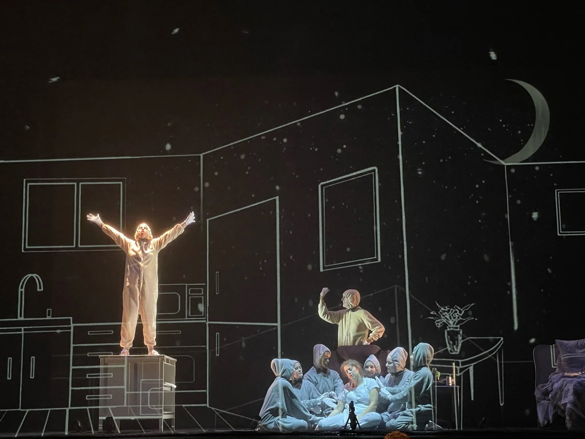 Scene from the Virginia Festival of the Arts production of Companionship, an opera by composer/librettist Rachel J. Peters, adapted from the short story by Arthur Phillips