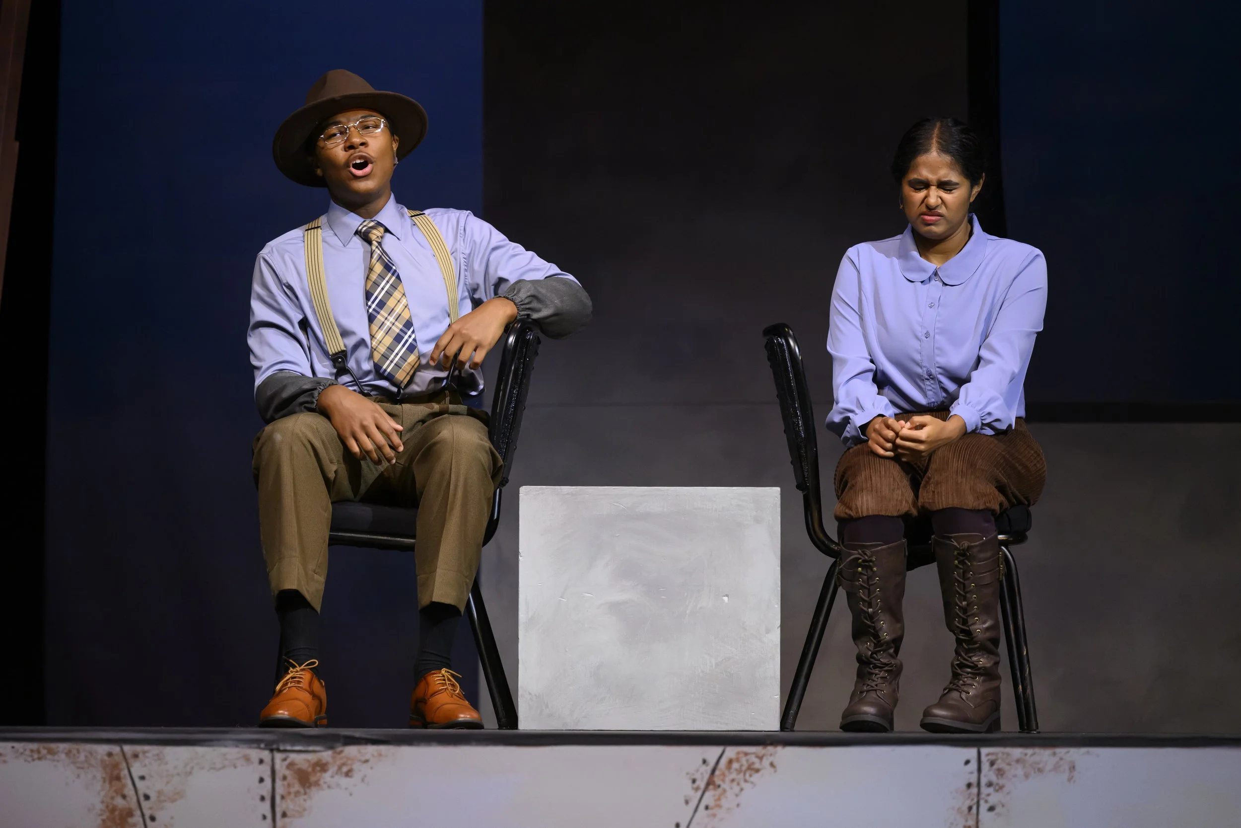 Scene from the Vanderbilt University production of Staggerwing, an opera by composer Lisa DeSpain and librettist Rachel J. Peters